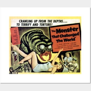 Classic Sci-Fi Lobby Card - The Monster that Challenged the World Posters and Art